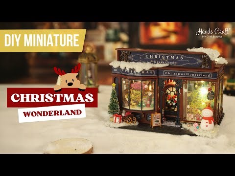 DIY Miniature House Kit: Christmas Wonderland