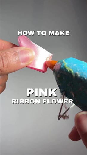 DIY Pink Ribbon Flower Assembly for Eternal Bouquets