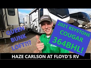 The 2021 COUGAR 364BHL is the COOLEST FLOORPLAN! Haze Carlson at Floyd's RV