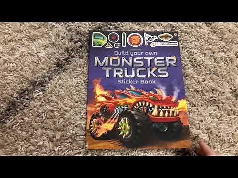 Usborne Build Your Own Monster Trucks Sticker Book