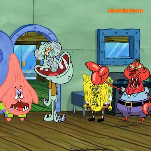 Tener la cara congelada es realmente ATERRADOR. 🥴🥶 #mynick | Bob Esponja