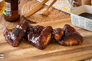 Alitas de pollo barbacoa, receta al horno fácil y rápida