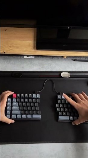 Unboxing and test sound of the Keychron Q11 awesome split keyboard