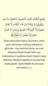 Türkçe Meal 298.Sayfa - Kehf Suresi 7.Sayfa