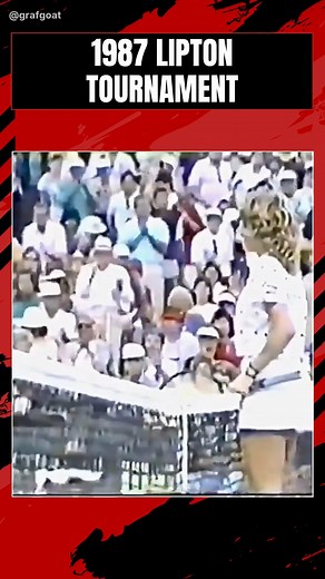 Steffi Graf made history at the 1987 Lipton Tournament 💥 Dominated Chris Evert 6-2, 6-1, becoming the first to beat both Evert & Navratilova in straight sets back-to-back while they were world No.1 and No.2! 🔥 📽 grafgoat #SteffiGraf #Tennis #TennisLegend #Graf #WTA #GOAT𓃵 #WTATennis #Throwback #TennisPlayer #ChrisEvert #MartinaNavratilova | Grand Slam Chronicles