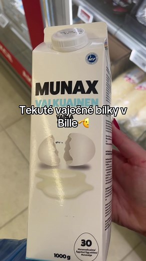 Tekuté vaječné bílky v Bille🫡 Ještě nedávno je tam neměli, tak snad to jen pro mě není novinka… U nás v Jičíně je žádný jiný supermarket než Billa nemá. #tekutebilky #billa #jicin #bilky #gym