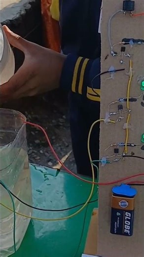 working model of water level indicator or flood indicator #scienceproject #waterlevelsensor
