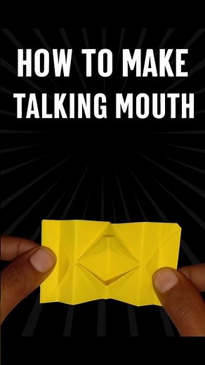 How To Make Talking Mouth | Easy Origami Paper Craft Tutorial | Swarnadip Experiment