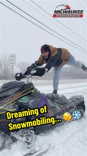 Mike's dreaming of a white snowmobiling season... oh wait, it's HERE!! Milwaukee Powersports is your # 1 destination in Wisconsin for all things snowmobiling! We've got fantastic prices on new 2025/2026 Polaris & Ski-Doo snowmobiles, great quality pre-owned, and a fantastic parts & service department for all your repair, accessory, and apparel needs. Stop in or visit us at www.milwaukeeps.com! #skidoo #snowmobiling #dealership #milwaukee #milwaukeepowersports