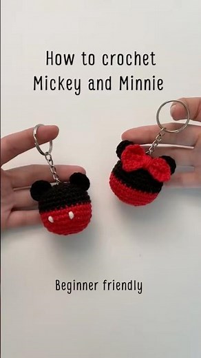 How to crochet Mickey and Minnie!