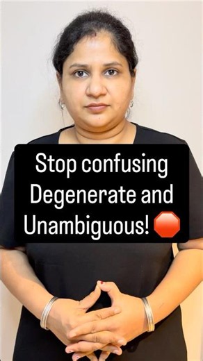 Stop Confusing Degenerate & Non Ambiguous! ❌ NEET Biology #neet2026