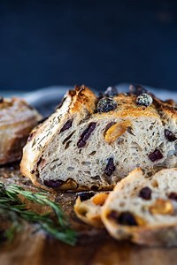 Rosemary Olive Sourdough Bread