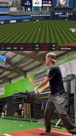 BBCOR vs Wood Bat in Baseball Sim #shorts