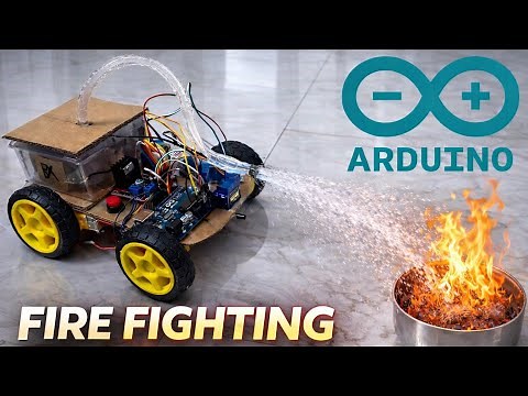 How to make a fire fighting robot using arduino | RRX Tech |