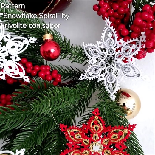 Tatting Pattern PDF Snowflake Spiral by Frivolite Con Sabor for Shuttles With Photo Instruction Step by Step - Etsy UK