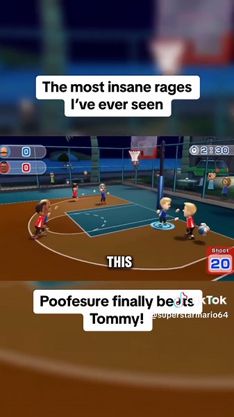 Poofesure finally beats Tommy!! #CapCut #poofesure #poofesurerage #wii #wiisportsresort #gaming #funny #beefboss #basketball #tommy