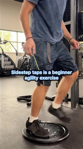 Side Step Taps (beginner agility exercise)
