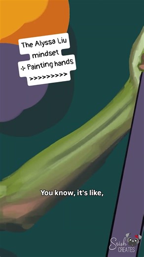 The #alyssaliumindset is legit the only thing that's been getting me through painting hands #fyp