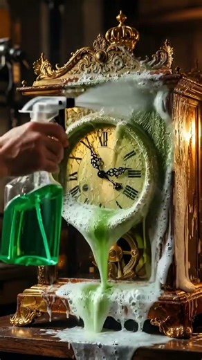 Satisfying Rust Removal – Restoring an Antique Royal Clock to Shiny Gold ⏰✨