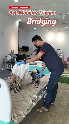 Bed Mobility Training - Bridging by Physiotherapist