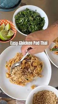 Chicken Pad Thai on the Flat Top Grill | Easy Homemade Thai Recipe 🍜
