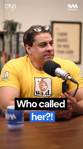 Cyrus Says on Instagram: "When the podcast pauses for the most important call… from the water cooler. 💀 But who was on that call? Check the link in bio to watch. {Cyrus Says, Podcast Moments, Comedy Reels, Unscripted, No Context}"