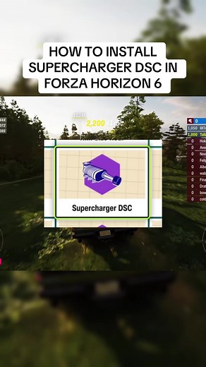 How to install supercharger DSC in Forza horizon 6 how to do supercharger dsc fh6 #fyp #forza #tutorial #car