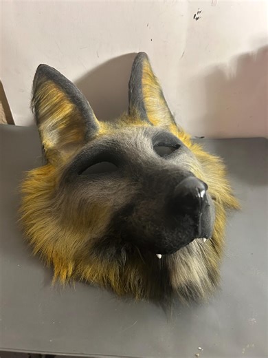 Cross Fox Therian Mask With Neck Fur - Etsy