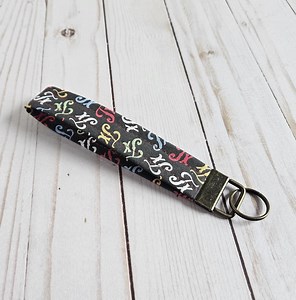 Texas Wristlet Keychain: Handmade Fabric Key Fob - Etsy