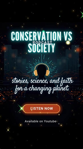 🎙️ Episode 1 is live Conservation vs Society 🌱 Growing With Confidence This podcast is about stories, science, and faith for a changing planet. You may hear mispronunciations or small pauses — that’s because this is a real human voice, not a machine. Growth isn’t polished, and neither is real reflection. Watch the full episode on YouTube. Link in bio 🤍 #ConservationVsSociety #PodcastTok #FaithAndNature #ClimateEducation #HumanVoices