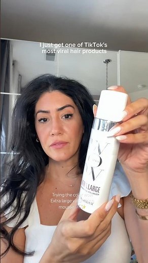 Trying the color wow Extra large volumizing mousse 🫧✨ #hairvolume #hairstyle #hairstyles