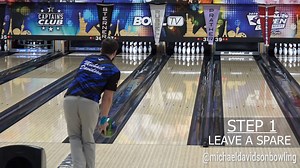 14K views · 239 reactions | Michael Davidson - Bowling shows you the step by step method on what you need to do if you happen to leave a spare. | Brunswick Bowling | Facebook