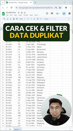 Cara Efektif Cek Data Duplikat di Excel dan Google Sheets