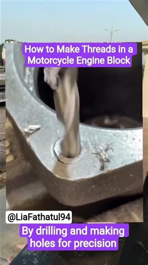How to Make Threads in an Engine Block.. #engineering #block #shorts #fyp