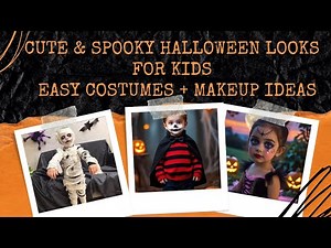Top 50 Halloween Costume & Makeup Ideas for Kids 2025 | Cute & Spooky Halloween Looks for Kids