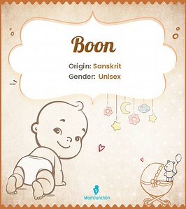 Boon Name Meaning, Origin, History, And Popularity