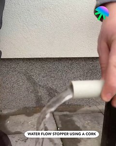 Water flow stopper using a cork | Between the Hammer