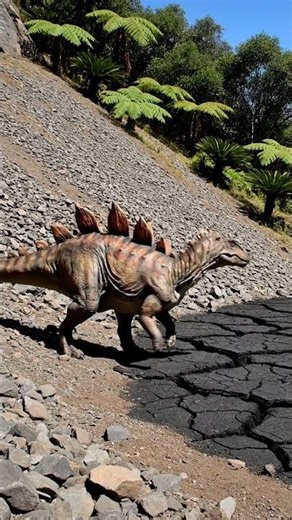 Kentrosaurus vs a giant, rolling tumbleweed in a Prehistoric World