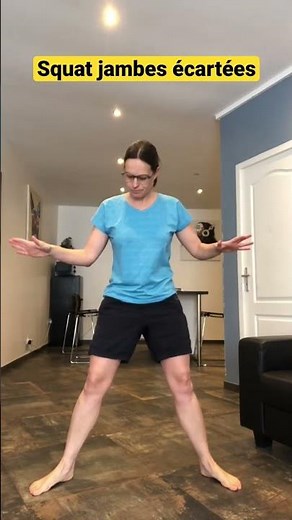 Squat jambes écartées #sports #genou #squat #renforcementmusculaire #douleurs