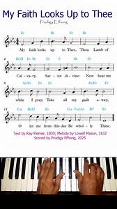 My Faith Looks up to Thee 🔥💥 #music #hymn #sheetmusic | Prodigy Effiong