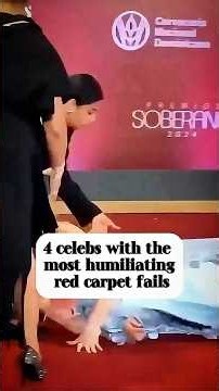 4 celebs with the most humiliating red carpet fails