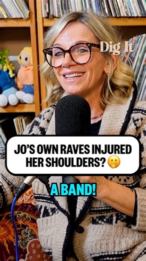 Dig It with Zoe Ball and Jo Whiley on Instagram: "Jo's dedication to the rave has been causing her grief! 😩 From the latest episode of Dig It. Watch right now on Spotify & YouTube 🎬"