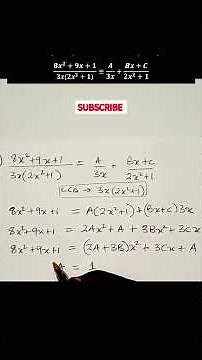 Decomposing algebraic fractions into partial fractions| A level maths
