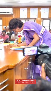 Priyanka, today during filing her nomination in bye election at Wayanad | NationNews