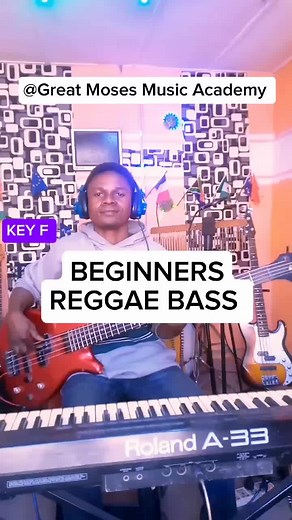 BASS LESSON 🎸 How To Play Simple #reggae #bass Moves For Beginners #howtoplay #reggaebass #bassguitar #beginner #basslesson #basstutorial #greatmosesmusicacademy