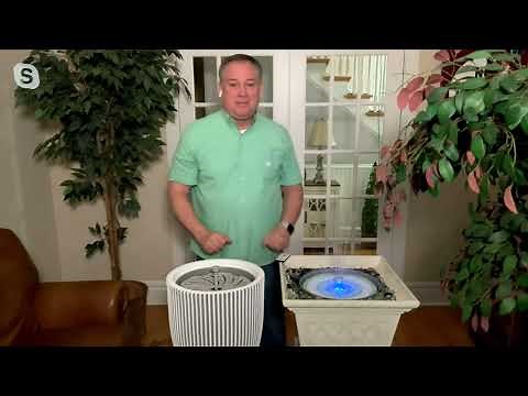 Hydria Cordless Smart Garden Fountain Water Feature Kit on QVC