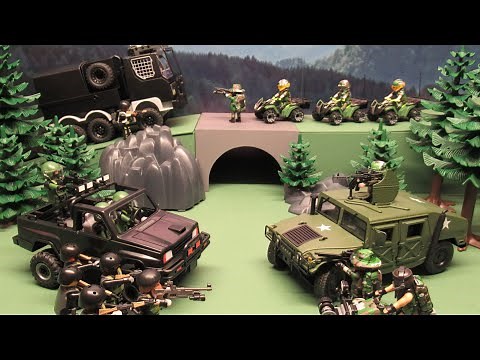 SPECIAL FORCES vs MERCENARIES ! The nuclear threat ! Stopmotion Playmobil !