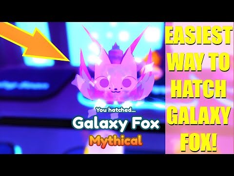 EASIEST WAY TO HATCH THE GALAXY FOX! Pet Simulator X (Roblox)