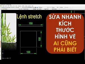 Stretch command used to adjust the size of drawings in autocad- used a lot and important