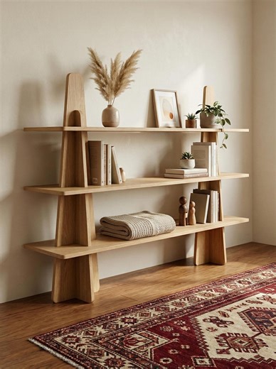 Screwless Interlocking Shelf CNC Plans | DXF Files for 18mm Plywood | Modern Minimalist Bookshelf Design | Nesting Files Included - Etsy